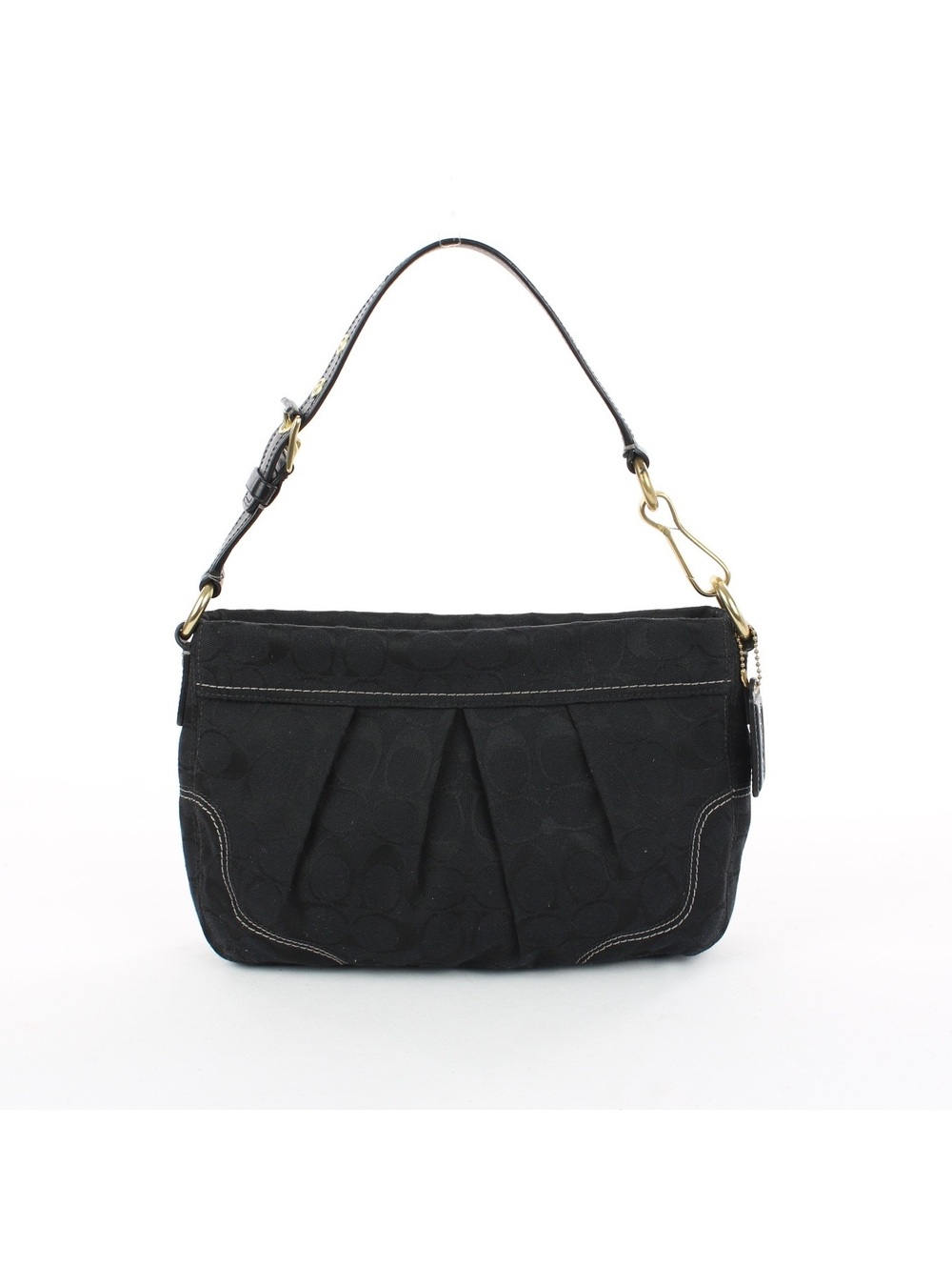 Coach Y2K Hamptons Signature Pleated Hobo Shoulder Bag 12918